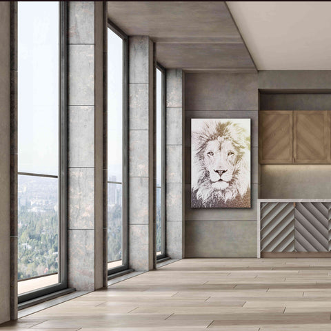 Image of 'Lion' by Paula Belle Flores, Giclee Canvas Wall Art,40 x 60