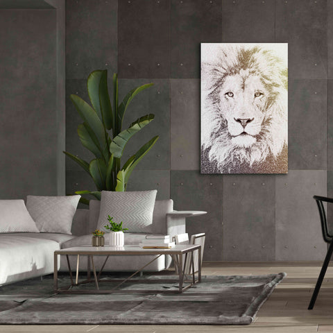 Image of 'Lion' by Paula Belle Flores, Giclee Canvas Wall Art,40 x 60