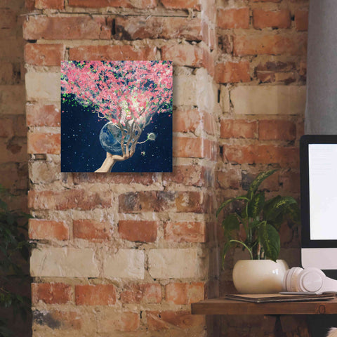 Image of 'Love Makes The Faith Bloom' by Paula Belle Flores, Giclee Canvas Wall Art,12 x 12