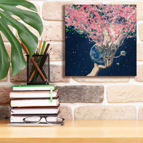 Image of 'Love Makes The Faith Bloom' by Paula Belle Flores, Giclee Canvas Wall Art,12 x 12