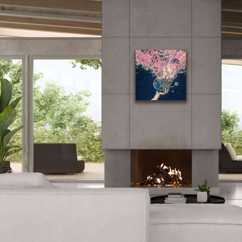 Image of 'Love Makes The Faith Bloom' by Paula Belle Flores, Giclee Canvas Wall Art,26 x 26