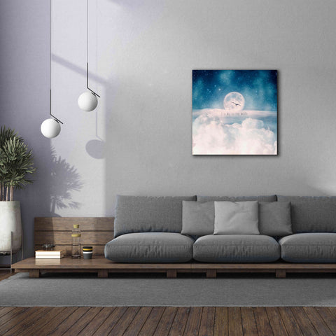 Image of 'Moonrise Over the Clouds' by Paula Belle Flores, Giclee Canvas Wall Art,37 x 37