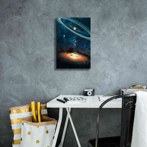 'My Dream House in Another Galaxy' by Paula Belle Flores, Giclee Canvas Wall Art,12 x 18