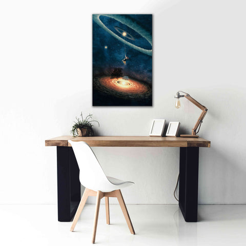 Image of 'My Dream House in Another Galaxy' by Paula Belle Flores, Giclee Canvas Wall Art,26 x 40