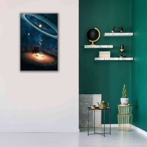 Image of 'My Dream House in Another Galaxy' by Paula Belle Flores, Giclee Canvas Wall Art,26 x 40
