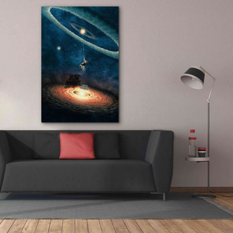 Image of 'My Dream House in Another Galaxy' by Paula Belle Flores, Giclee Canvas Wall Art,40 x 60