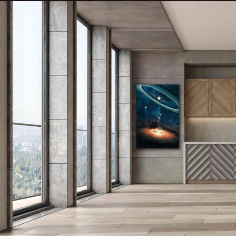 Image of 'My Dream House in Another Galaxy' by Paula Belle Flores, Giclee Canvas Wall Art,40 x 60