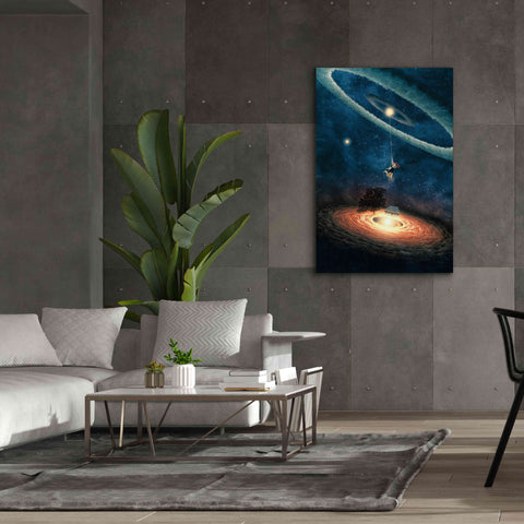 Image of 'My Dream House in Another Galaxy' by Paula Belle Flores, Giclee Canvas Wall Art,40 x 60