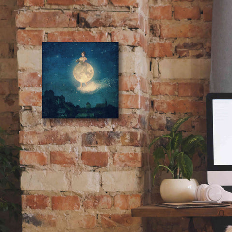 Image of 'Shhh Lady Night is Coming' by Paula Belle Flores, Giclee Canvas Wall Art,12 x 12