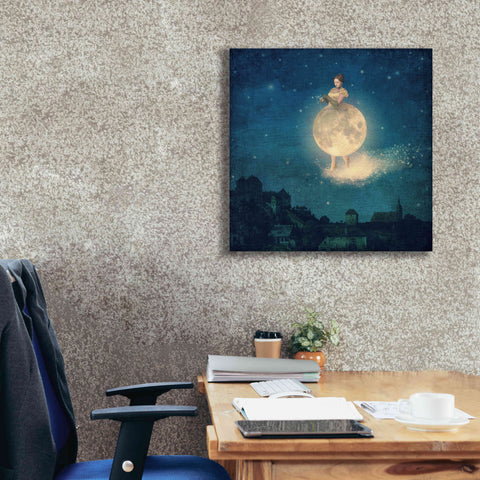 Image of 'Shhh Lady Night is Coming' by Paula Belle Flores, Giclee Canvas Wall Art,26 x 26