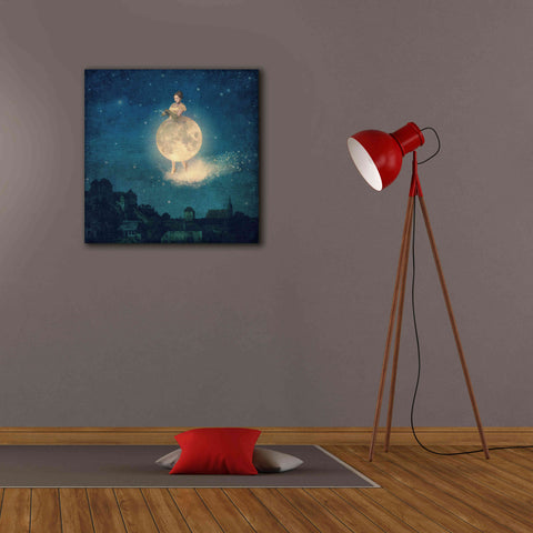 Image of 'Shhh Lady Night is Coming' by Paula Belle Flores, Giclee Canvas Wall Art,26 x 26