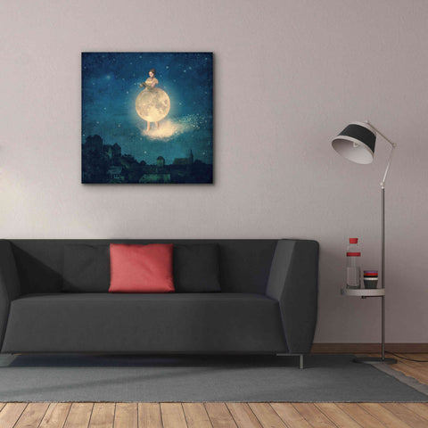 Image of 'Shhh Lady Night is Coming' by Paula Belle Flores, Giclee Canvas Wall Art,37 x 37