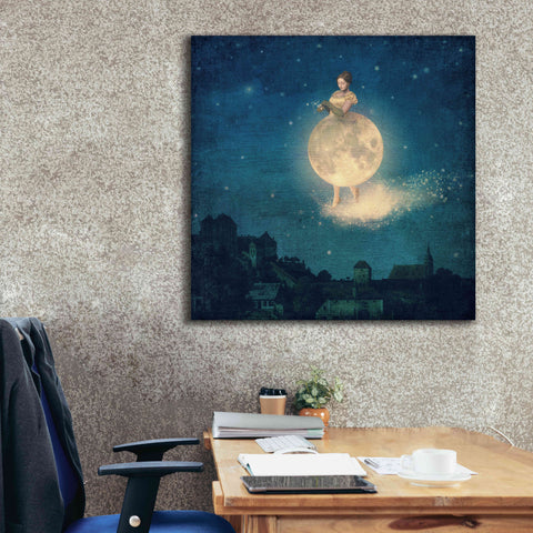 Image of 'Shhh Lady Night is Coming' by Paula Belle Flores, Giclee Canvas Wall Art,37 x 37