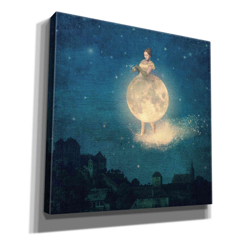 Image of 'Shhh Lady Night is Coming' by Paula Belle Flores, Giclee Canvas Wall Art