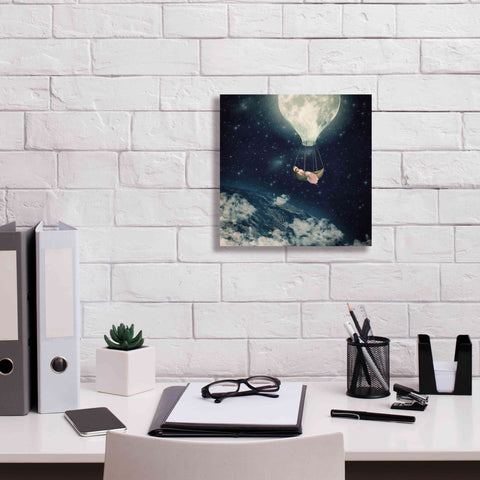 Image of 'The Moon Carries Me Away' by Paula Belle Flores, Giclee Canvas Wall Art,12 x 12