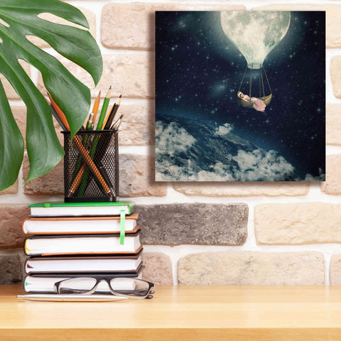 Image of 'The Moon Carries Me Away' by Paula Belle Flores, Giclee Canvas Wall Art,12 x 12