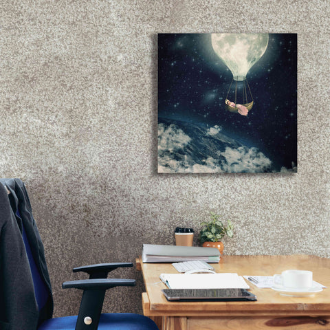 Image of 'The Moon Carries Me Away' by Paula Belle Flores, Giclee Canvas Wall Art,26 x 26