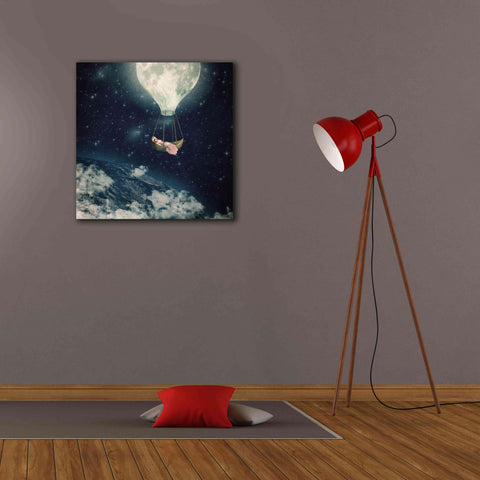 Image of 'The Moon Carries Me Away' by Paula Belle Flores, Giclee Canvas Wall Art,26 x 26