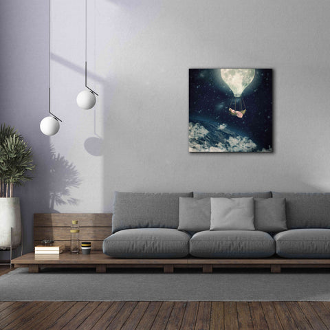 Image of 'The Moon Carries Me Away' by Paula Belle Flores, Giclee Canvas Wall Art,37 x 37