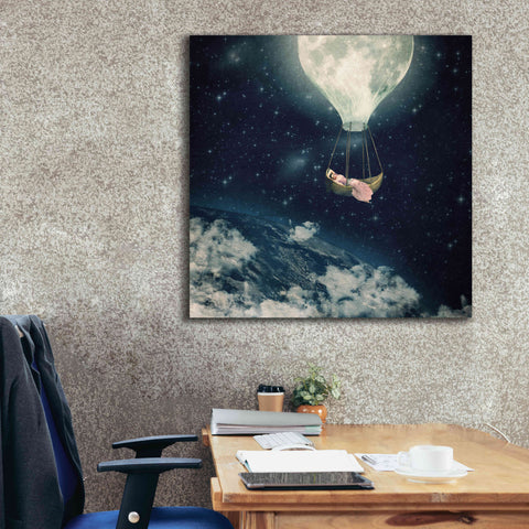 Image of 'The Moon Carries Me Away' by Paula Belle Flores, Giclee Canvas Wall Art,37 x 37