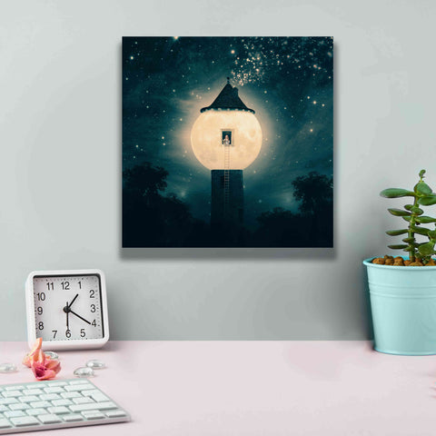 Image of 'The Moon Tower' by Paula Belle Flores, Giclee Canvas Wall Art,12 x 12