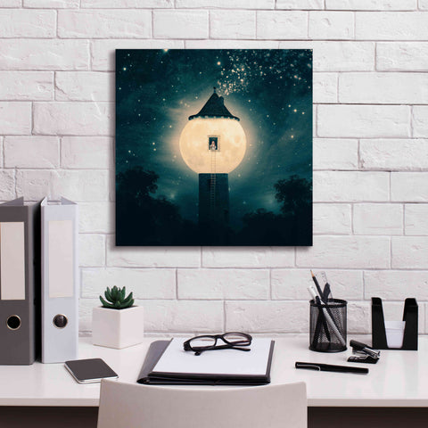 Image of 'The Moon Tower' by Paula Belle Flores, Giclee Canvas Wall Art,18 x 18