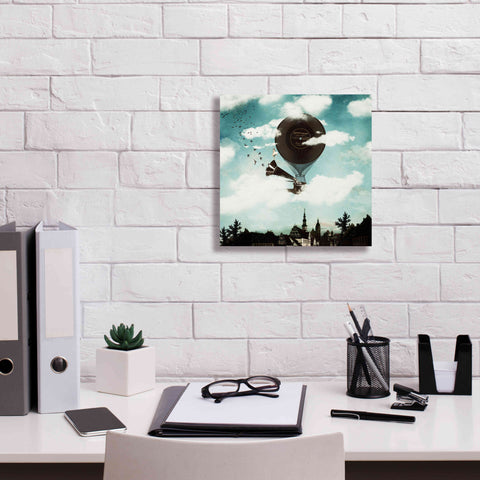 Image of 'The Travelling Ballerina' by Paula Belle Flores, Giclee Canvas Wall Art,12 x 12