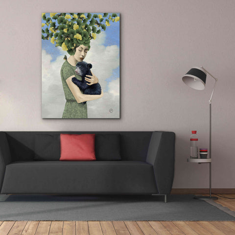 Image of 'You Are Safe - Bear' by Paula Belle Flores, Giclee Canvas Wall Art,40 x 54