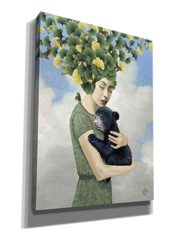 Image of 'You Are Safe - Bear' by Paula Belle Flores, Giclee Canvas Wall Art