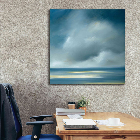 Image of 'Skaket Blue' by Rick Fleury, Giclee Canvas Wall Art,37 x 37