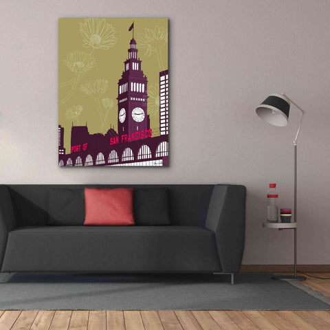 Image of 'Ferry Building - San Francisco' by Shane Donahue, Giclee Canvas Wall Art,40 x 54