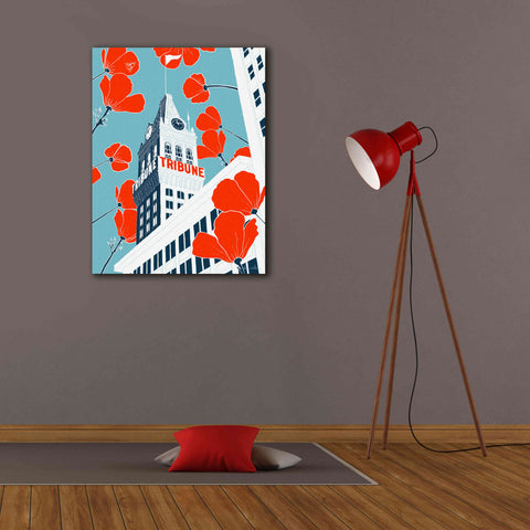 Image of 'Tribune Tower - Oakland' by Shane Donahue, Giclee Canvas Wall Art,26 x 34