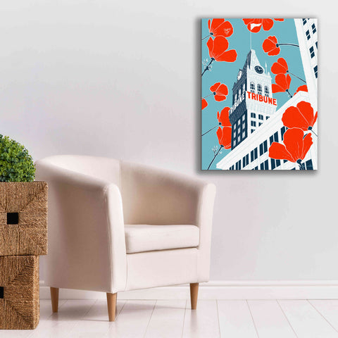 Image of 'Tribune Tower - Oakland' by Shane Donahue, Giclee Canvas Wall Art,26 x 34