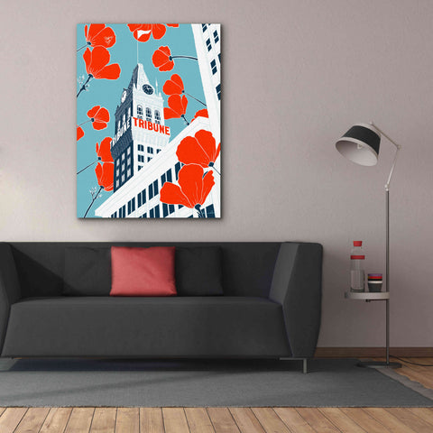 Image of 'Tribune Tower - Oakland' by Shane Donahue, Giclee Canvas Wall Art,40 x 54