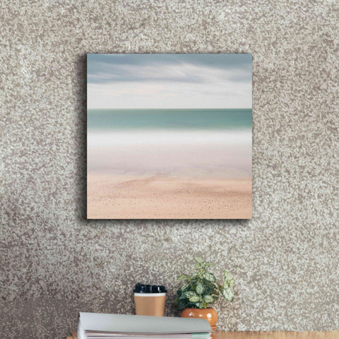 Image of 'Beach Sea Sky' by Wilco Dragt, Giclee Canvas Wall Art,18 x 18
