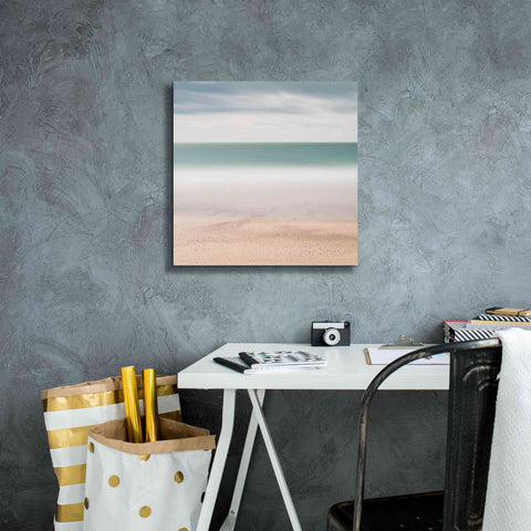 Image of 'Beach Sea Sky' by Wilco Dragt, Giclee Canvas Wall Art,18 x 18