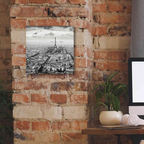 Image of 'La Tour Eiffel et La Defense' by Wilco Dragt, Giclee Canvas Wall Art,12 x 12