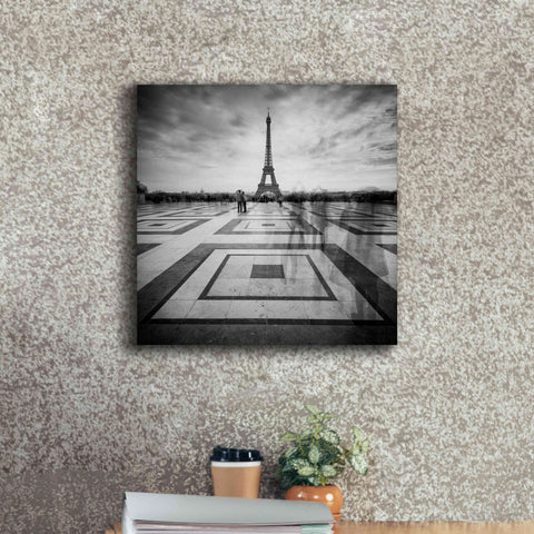 Image of 'Tourists' by Wilco Dragt, Giclee Canvas Wall Art,18 x 18