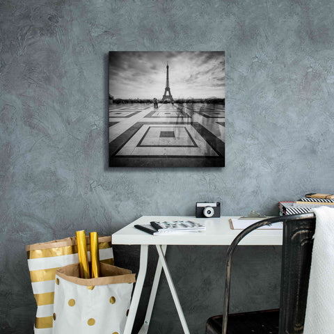 Image of 'Tourists' by Wilco Dragt, Giclee Canvas Wall Art,18 x 18