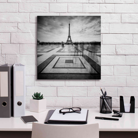 Image of 'Tourists' by Wilco Dragt, Giclee Canvas Wall Art,18 x 18