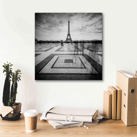 Image of 'Tourists' by Wilco Dragt, Giclee Canvas Wall Art,18 x 18