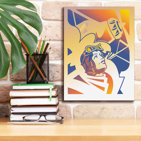 Image of 'Amelia Erhart' by David Chestnutt, Giclee Canvas Wall Art,12 x 16