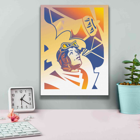 Image of 'Amelia Erhart' by David Chestnutt, Giclee Canvas Wall Art,12 x 16