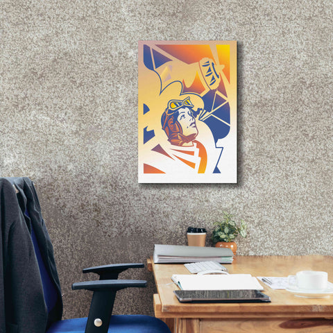 Image of 'Amelia Erhart' by David Chestnutt, Giclee Canvas Wall Art,18 x 26