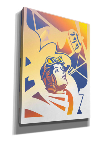 Image of 'Amelia Erhart' by David Chestnutt, Giclee Canvas Wall Art