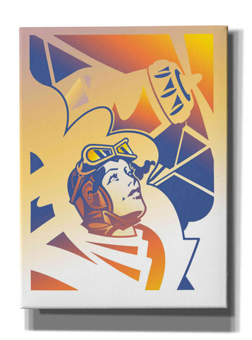 Image of 'Amelia Erhart' by David Chestnutt, Giclee Canvas Wall Art