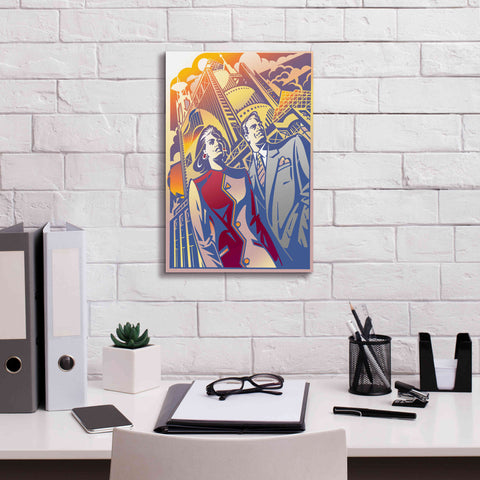Image of 'Architectural Business Couple' by David Chestnutt, Giclee Canvas Wall Art,12 x 18