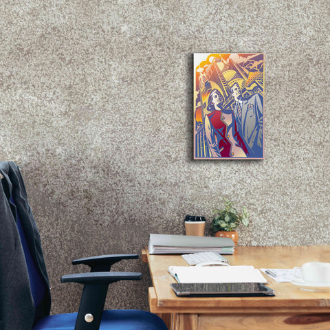 Image of 'Architectural Business Couple' by David Chestnutt, Giclee Canvas Wall Art,12 x 18