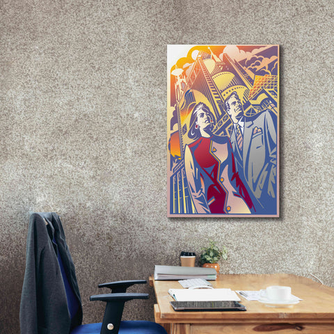 Image of 'Architectural Business Couple' by David Chestnutt, Giclee Canvas Wall Art,26 x 40