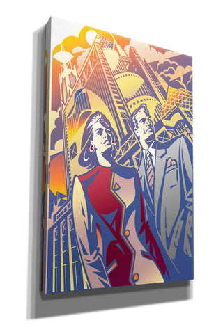 Image of 'Architectural Business Couple' by David Chestnutt, Giclee Canvas Wall Art
